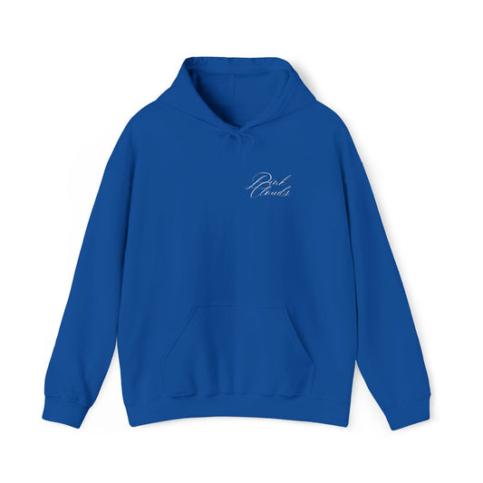Pink Clouds Hoodie − Royal Blue
